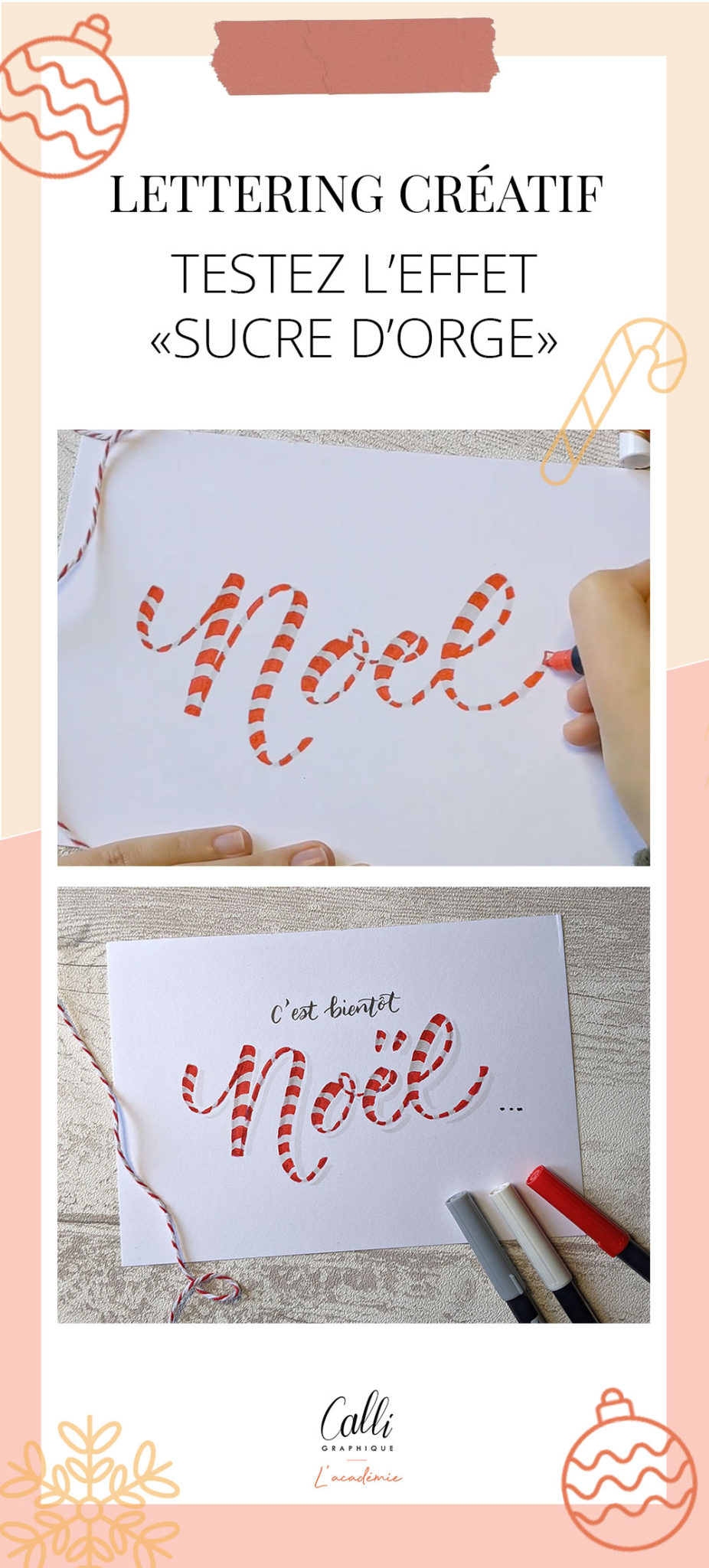 Sucre Lettering Testez l'effet