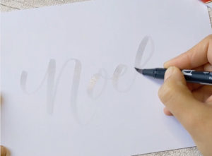 Sucre Lettering Testez l'effet