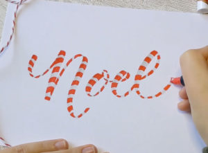 Sucre Lettering Testez l'effet